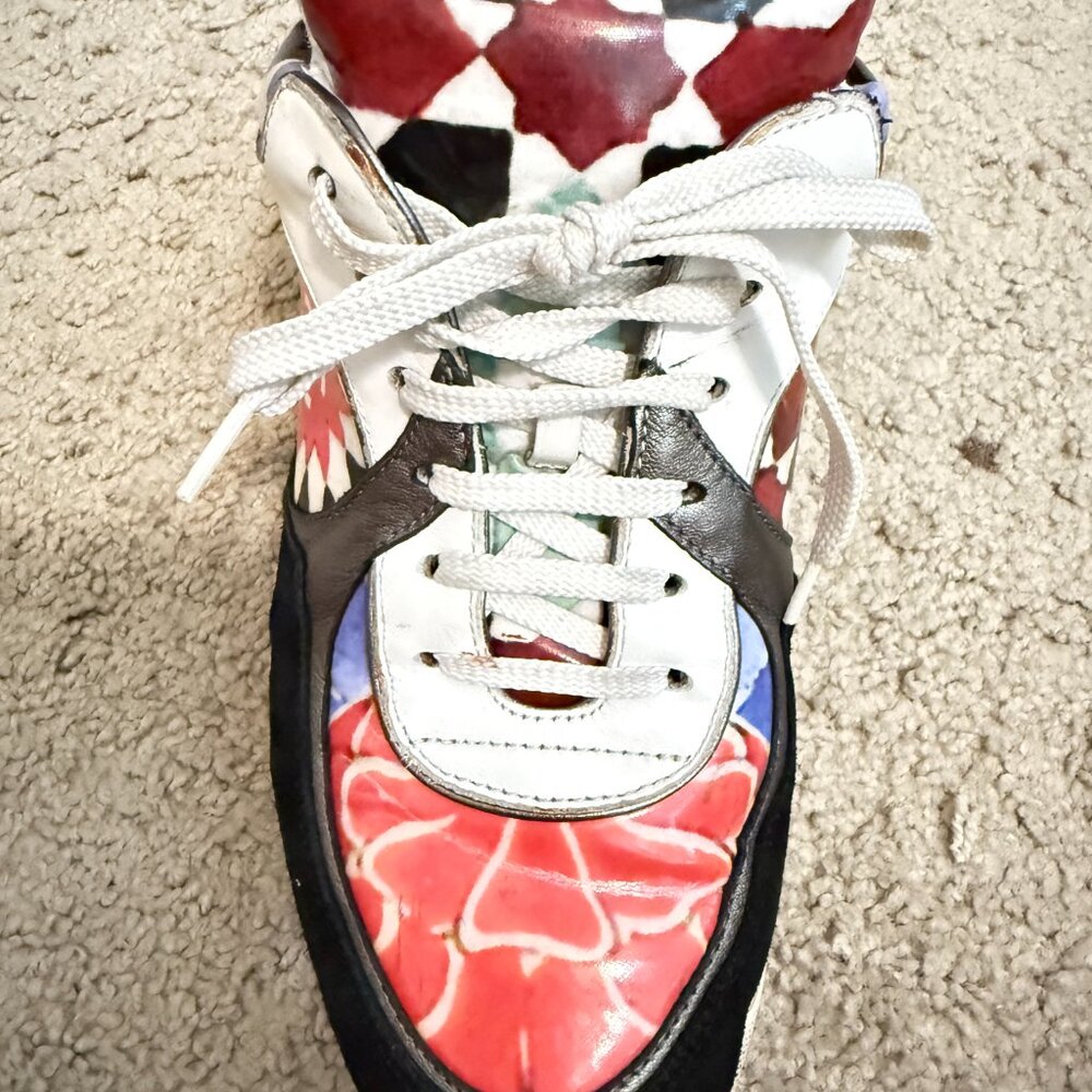 $1869 Authentic CHANEL Made in ITALY Women's Multi-Colors Low Trainers Sz.38 - Picture 9 of 12
